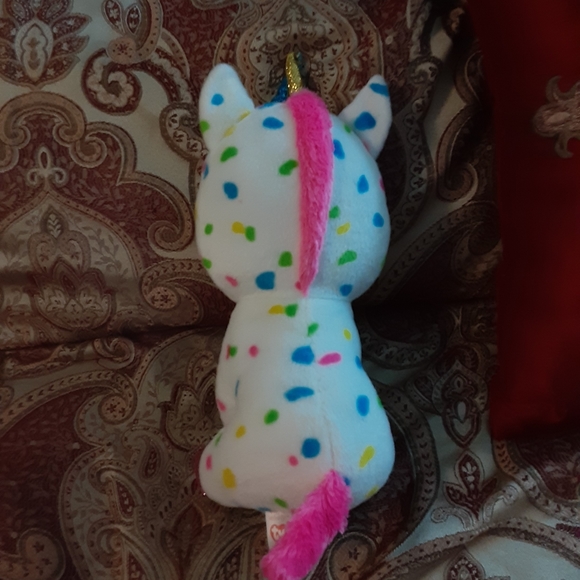 TY Beanie Valve HARMONIE the Speckled Unicorn Plush without Swing Tag. - Picture 6 of 17